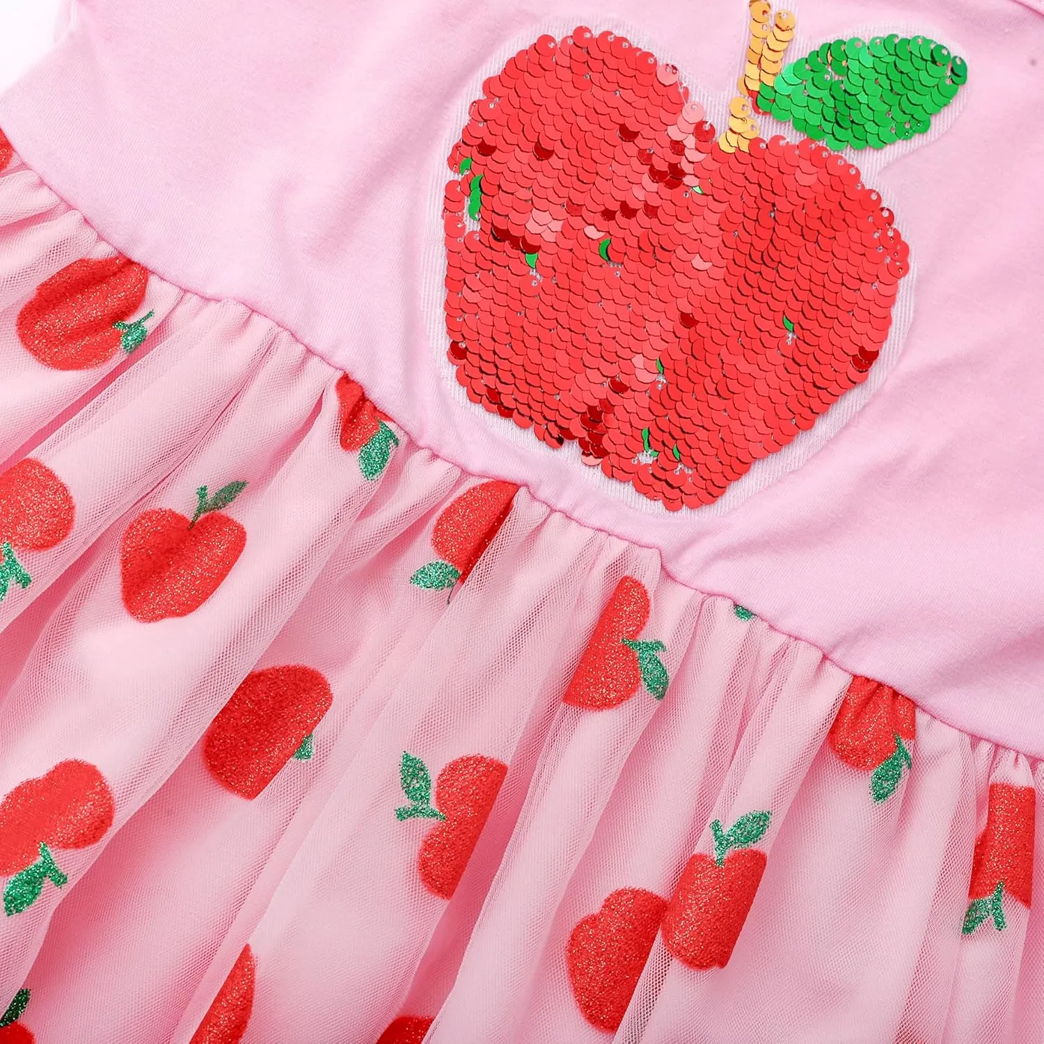 Little Girl Dresses Flutter Sleeve Tulle Tutu Dress Toddler Summer Clothes Kids Birthday Party Outfit 1-8 Years Old