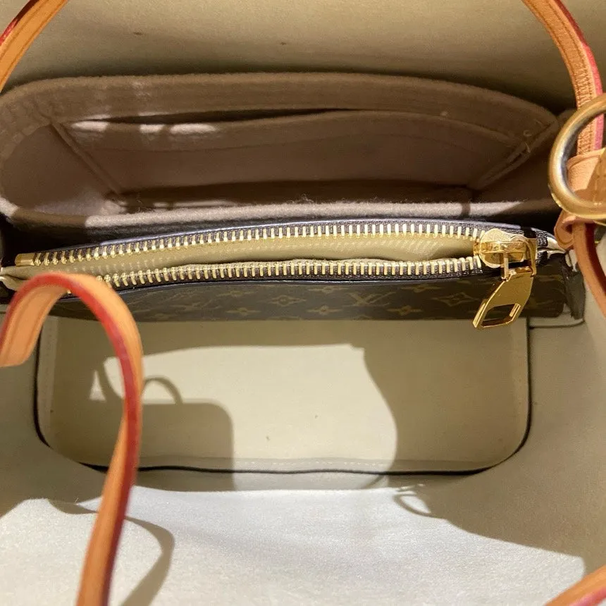 Louis Vuitton Neonoe Brown Pink Monogram Limited Edition Bucket Bag