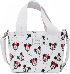 Loungefly Disney Mickey Minnie Mouse Balloons Crossbody Bag