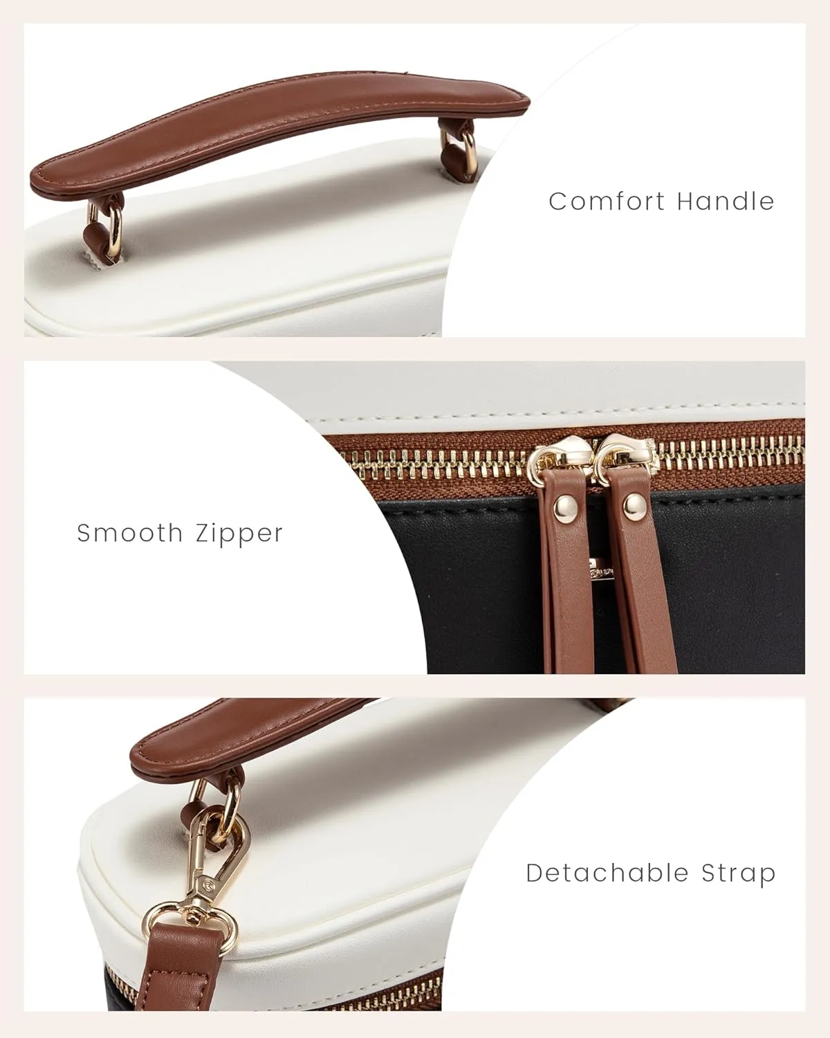 LOVEVOOK Crossbody Bag for Women, Top Handle Shoulder Pouch Purse Small PU Leather Satchel Handbag, Flap Box Bag for Ladies