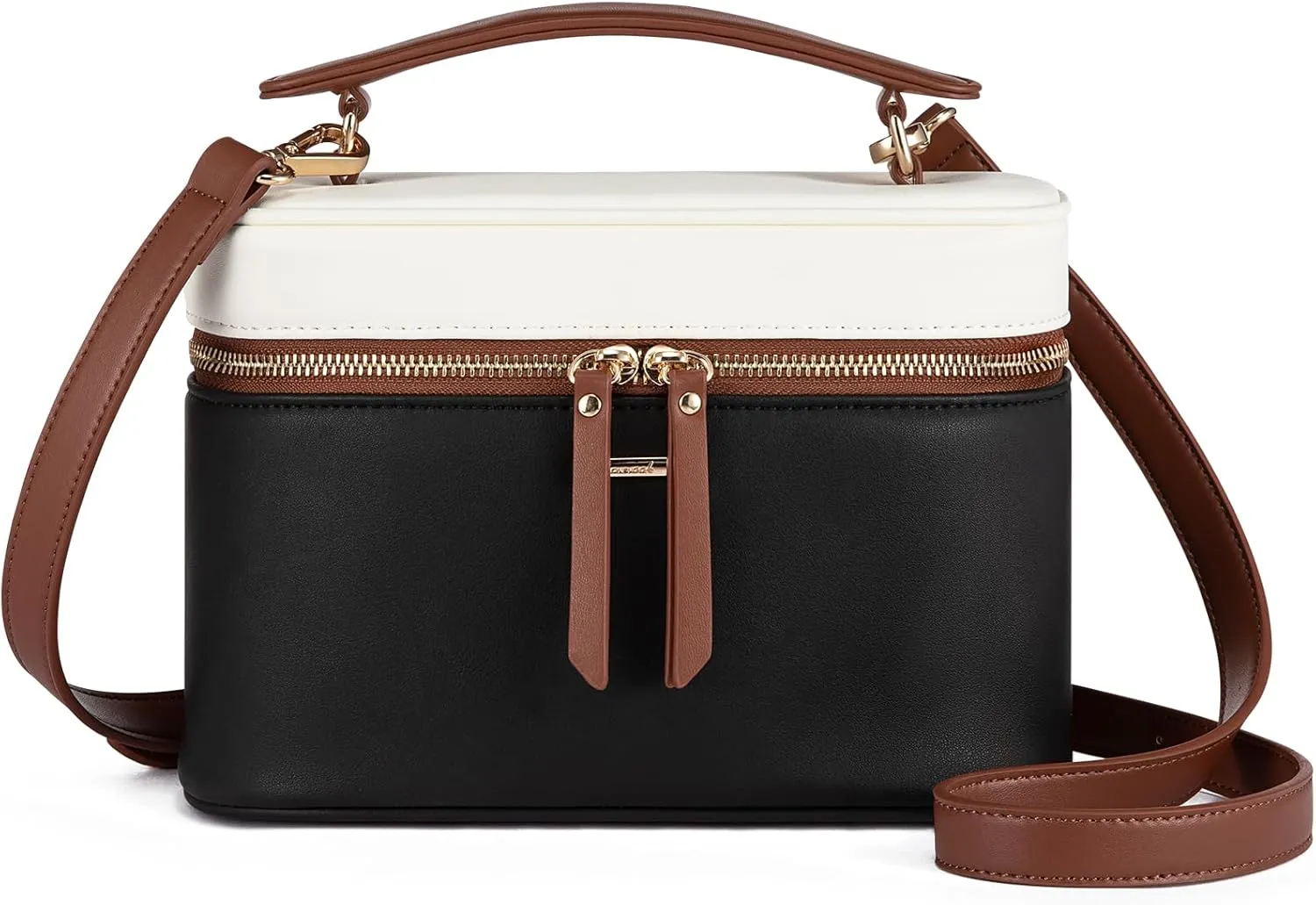 LOVEVOOK Crossbody Bag for Women, Top Handle Shoulder Pouch Purse Small PU Leather Satchel Handbag, Flap Box Bag for Ladies