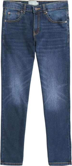 Lucky Brand Boys' Classic Fit Straight Leg Denim Jean 5Pocket Style Zipper Fly & Button Closure