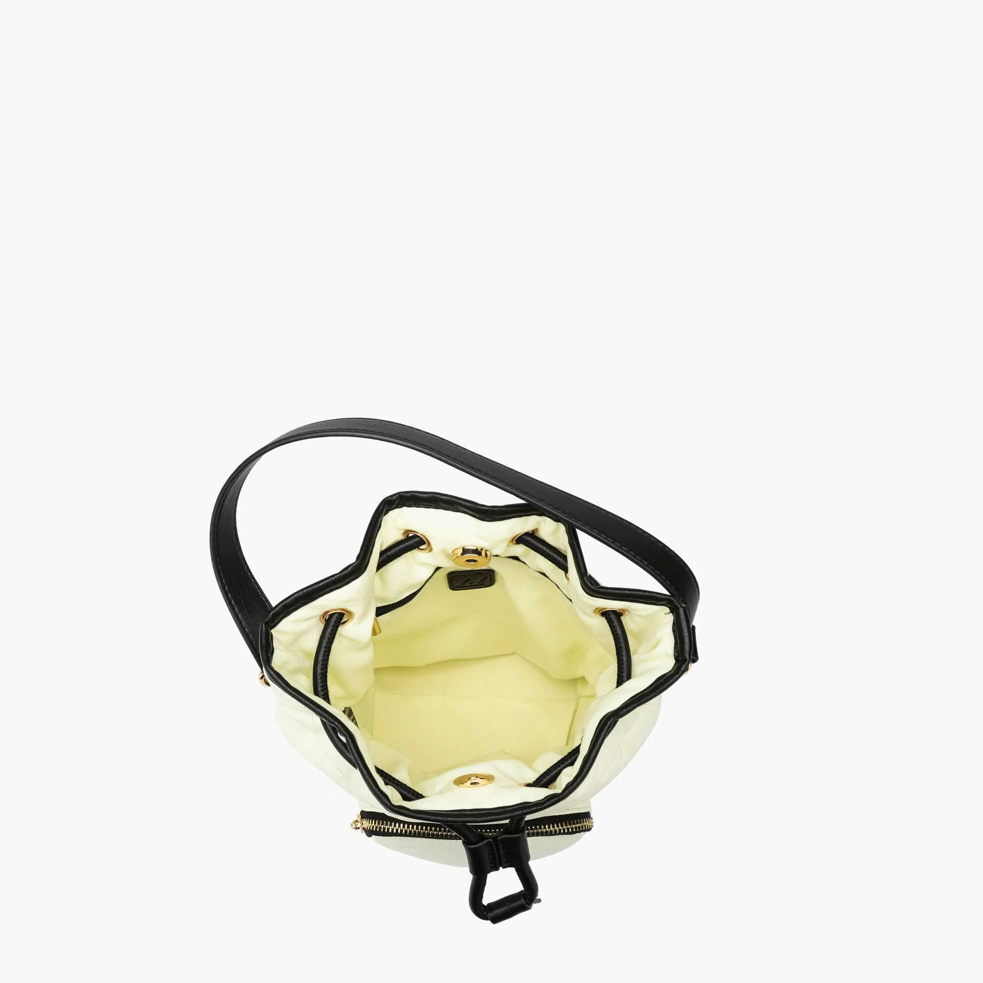 Lucky Puffer Mini Gift Bucket Crossbody Bag Like Dreams (White)