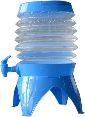 Lurrose Portable Collapsible Water Container with Spigot Outdoor Camping Water Bucket for Travel BBQ Hiking and Emergency Use Durable and Lightweight Design