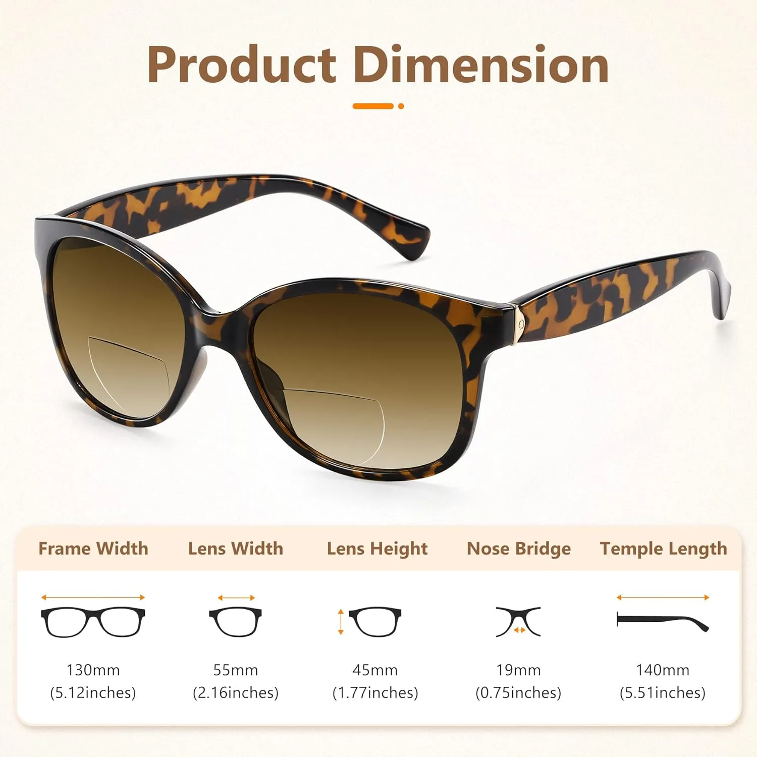 Madison Avenue Vintage Bifocal Reading Sunglasses for Women, Classic Designer Style UV Protection Sun Reader Glasses Tortoise  2.5