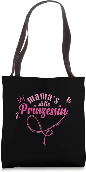 Mama's cute Princess Daughter Girl Tote Bag