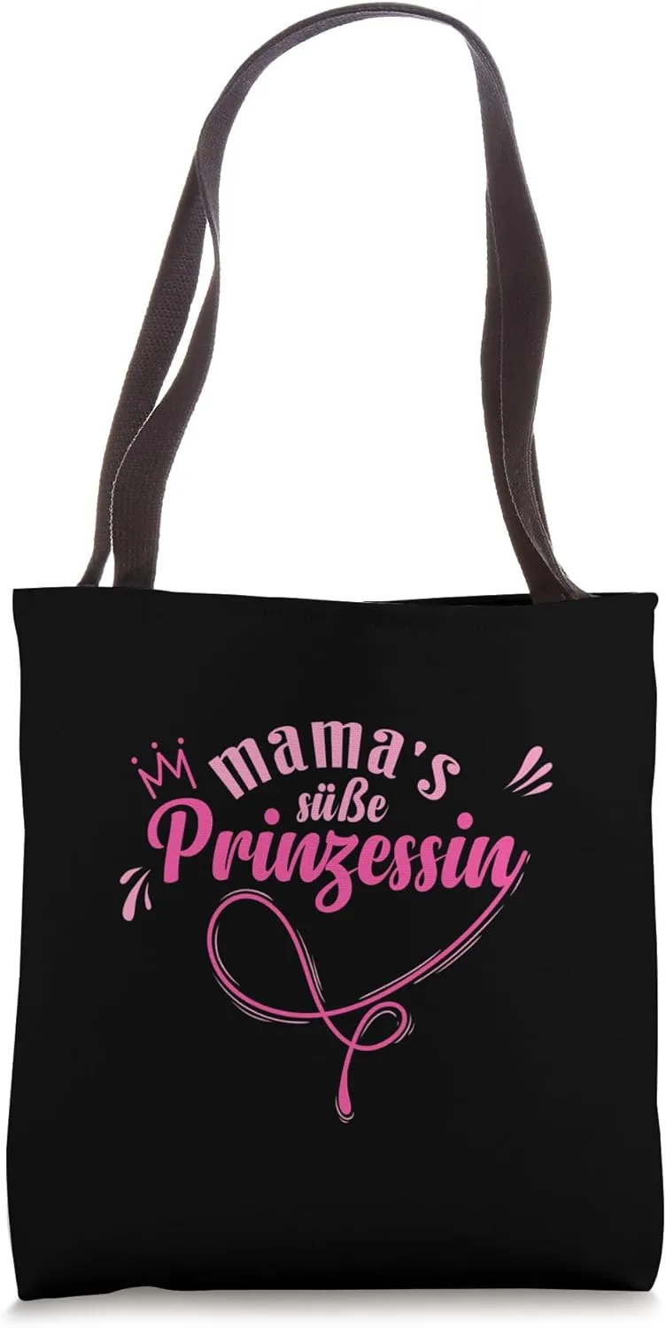 Mama's cute Princess Daughter Girl Tote Bag