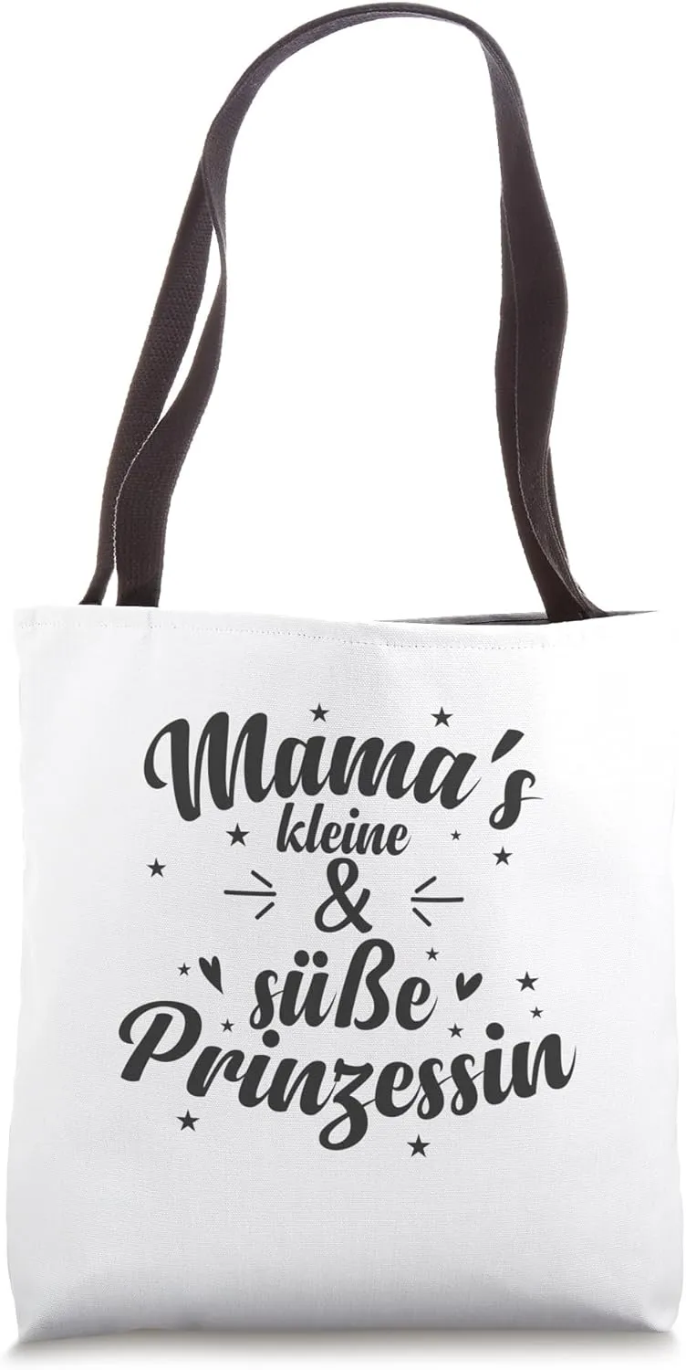 Mama's little and cute Princess Girl Daughter Tote Bag
