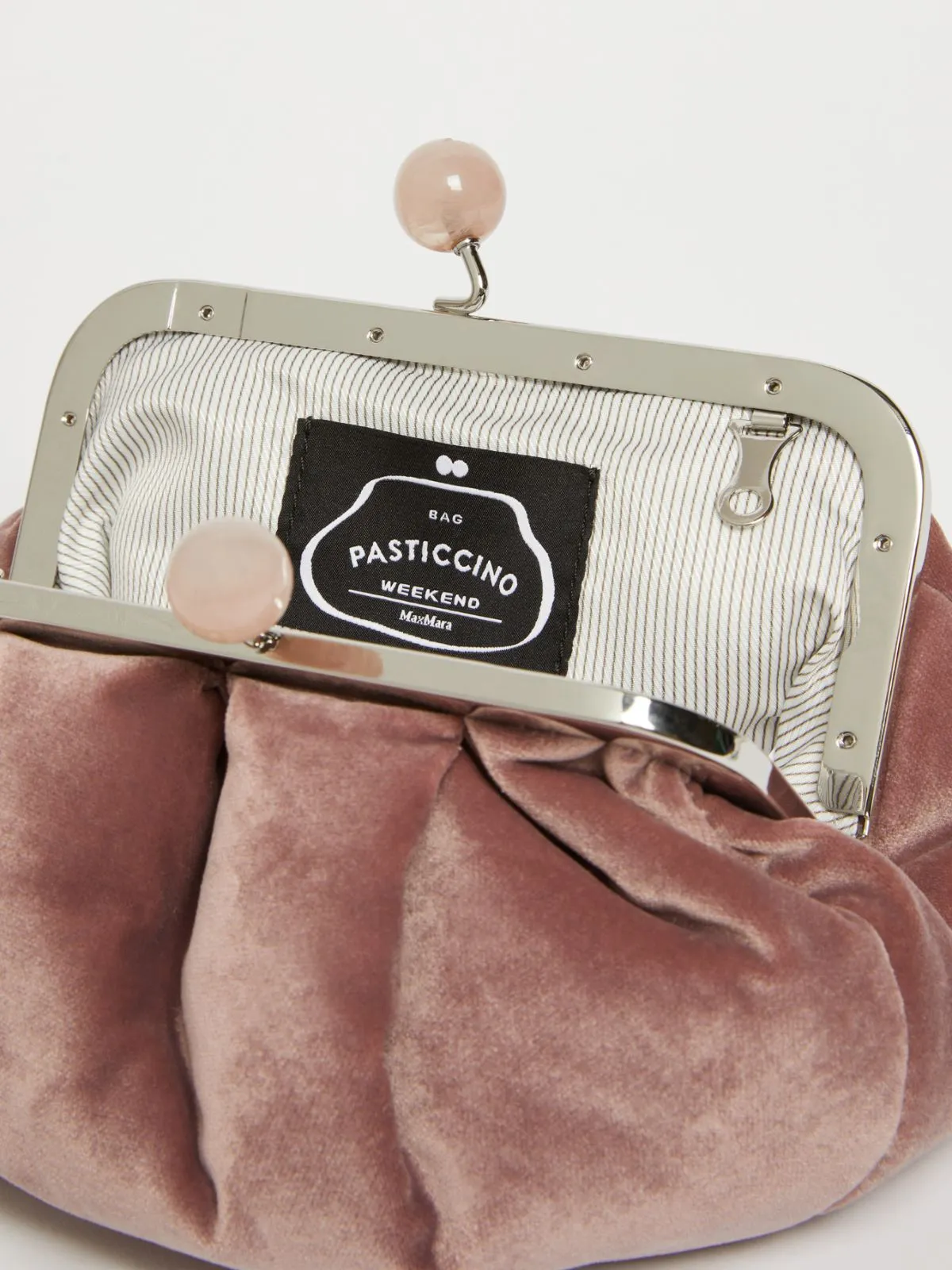 Max Mara Weekend VESPA Small Pink velvet Pasticcino Bag