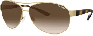 MAXJULI Aviator Sunglasses for Small to Medium Face Classic Metal Frame with Glass Lens 8805