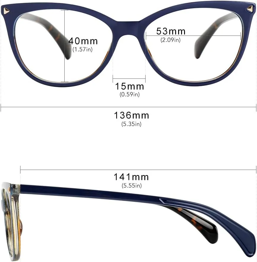 MEETSUN Non Prescription Glasses Frames For Women，Retro Cateye Fake Eyeglasses HD Clear Lens