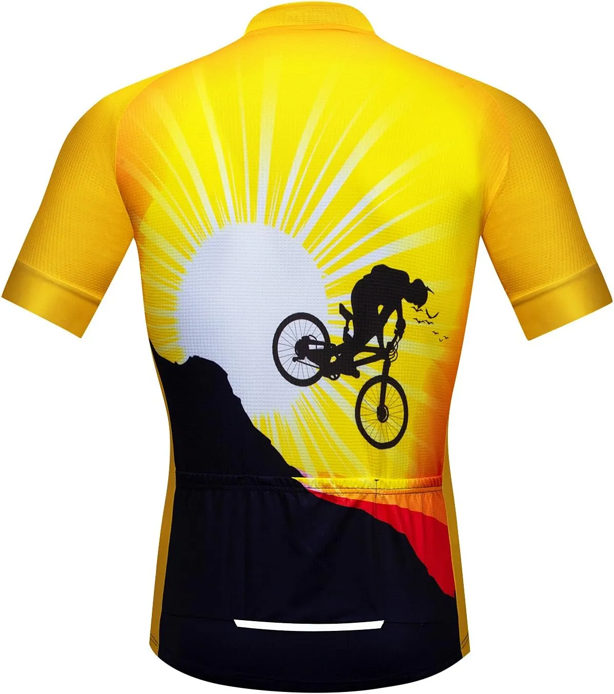 Men's Cycling Jersey Short Sleeve Bike Shirts Bicycle Jacket with Pockets