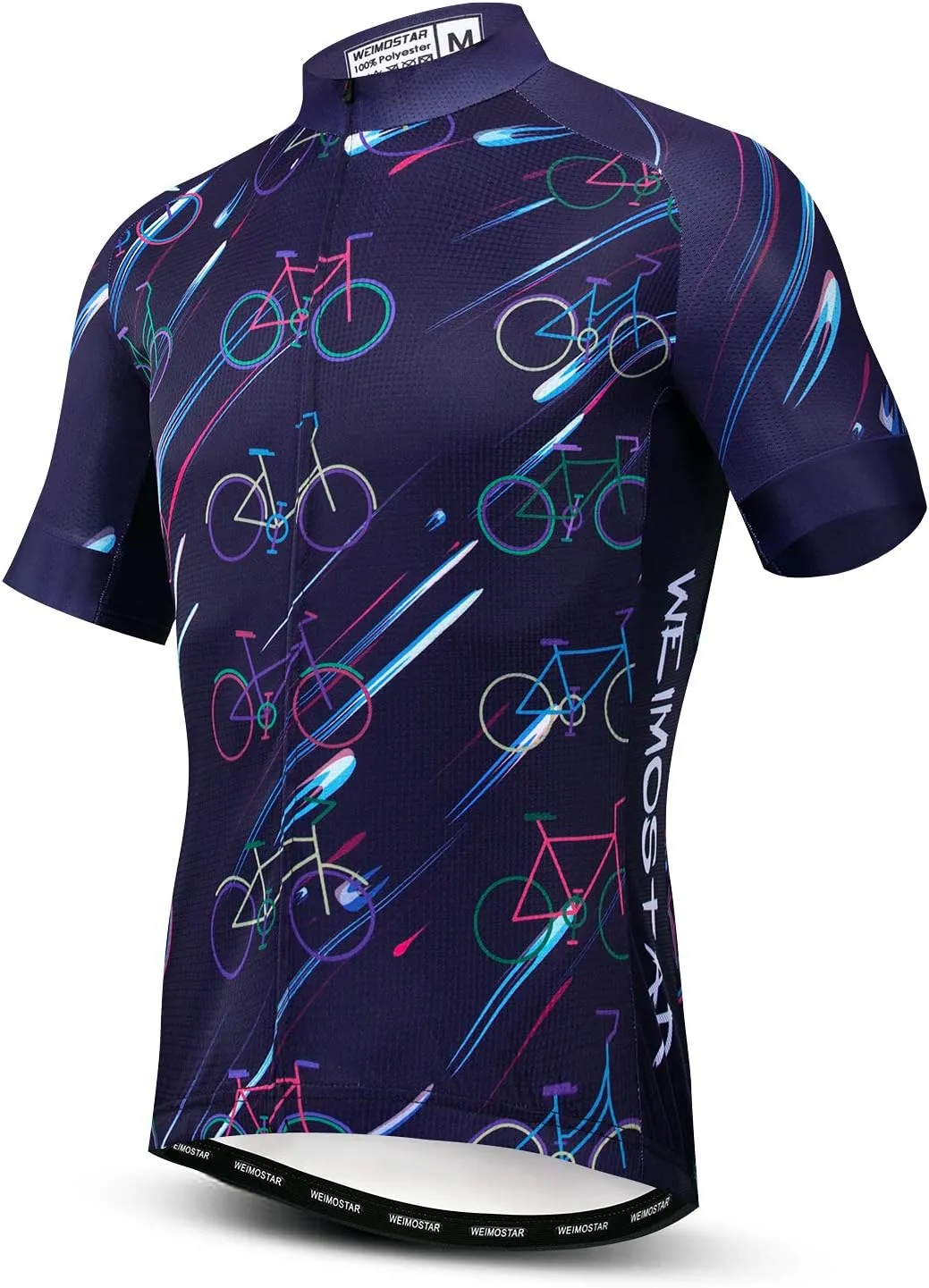 Men's Cycling Jersey Short Sleeve Bike Shirts Bicycle Jacket with Pockets