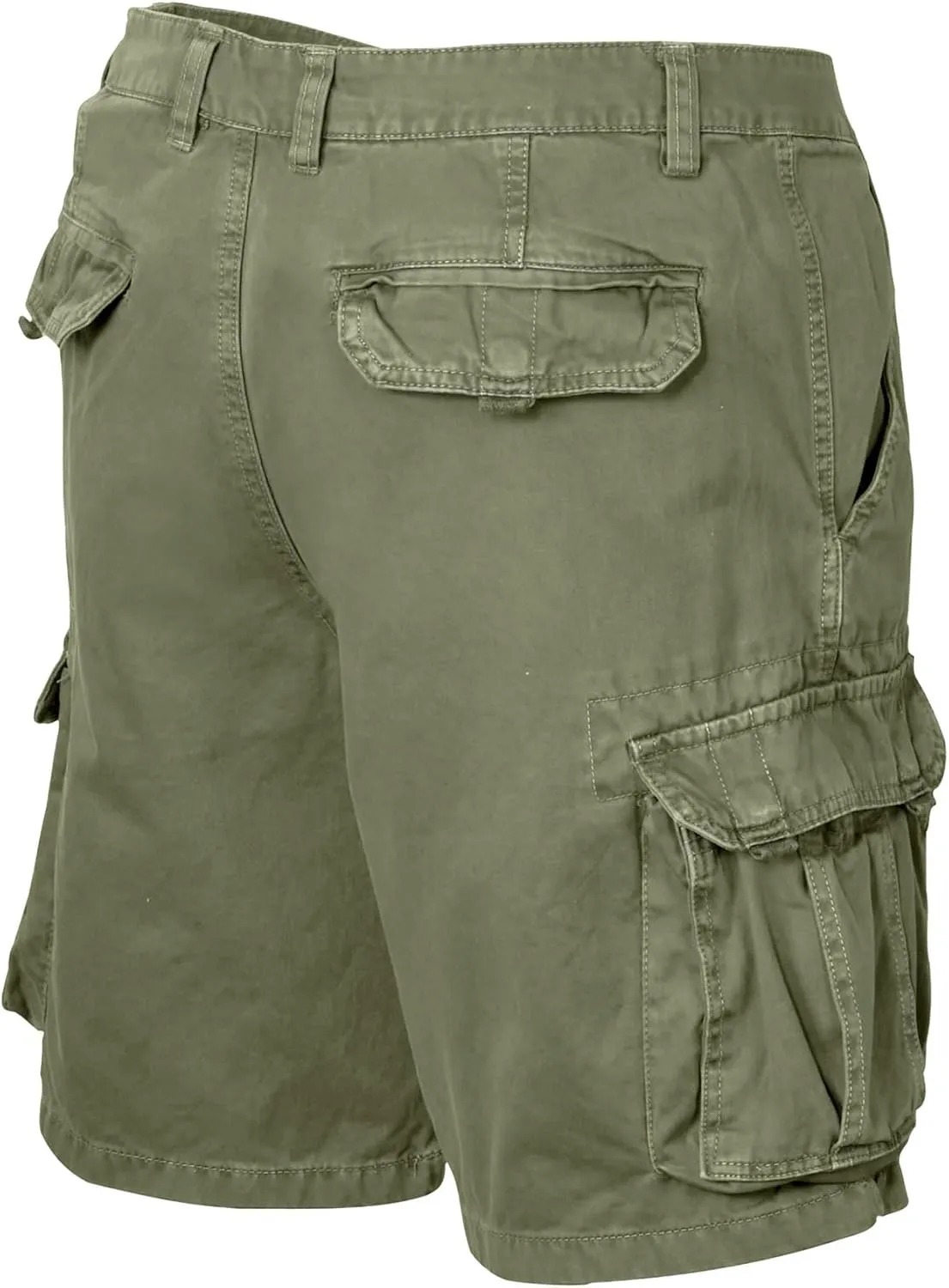 Men's Twill Cargo Shorts Cotton Lightweight Multi Pocket Casual Outdoor Hiking Shorts