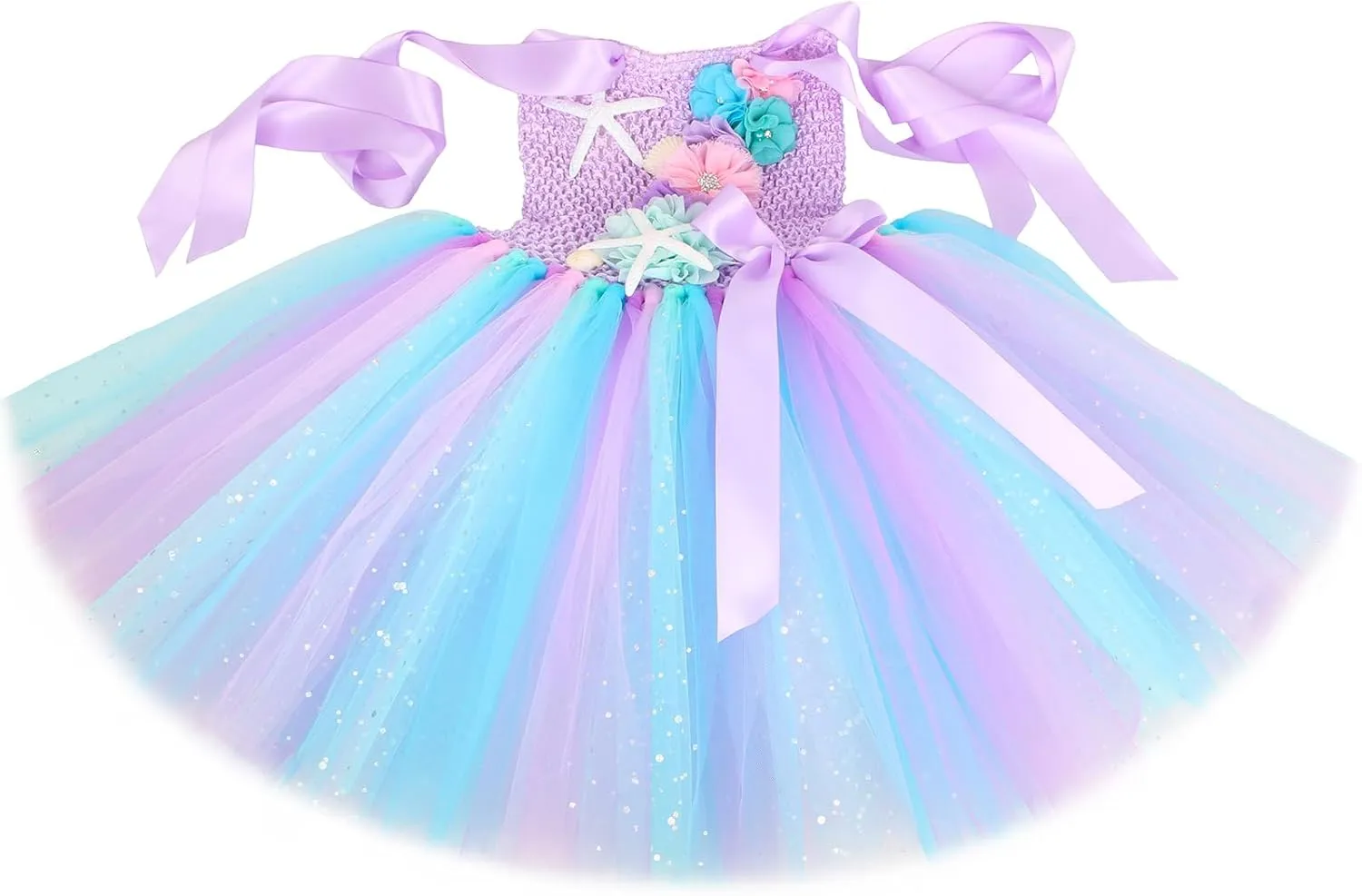 Mermaid Costume for Girls Birthday Party Gifts Halloween Tutu Princess Dress Outfits