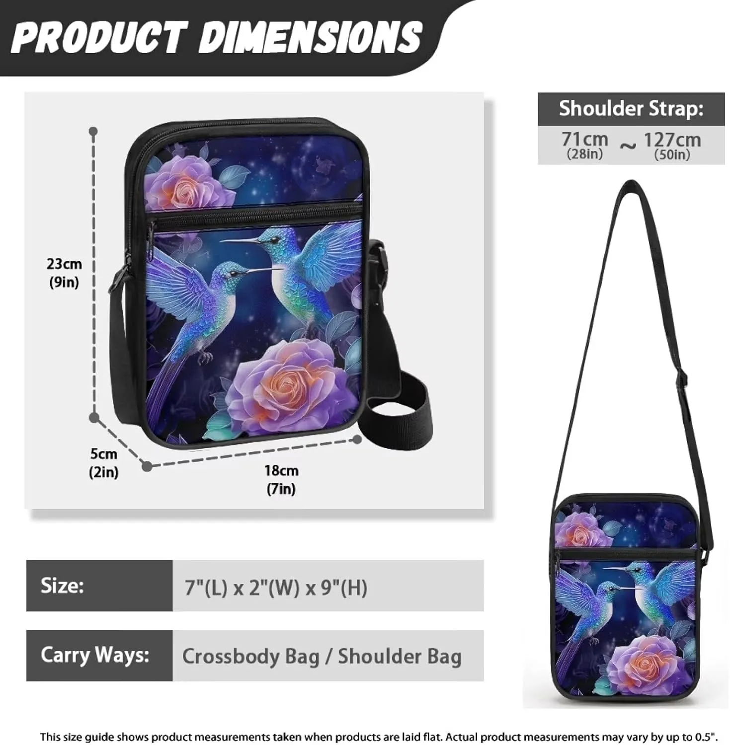 Messenger Bag for Women Crossbody Cell Phone Purse Small Shoulder Pouch for Outdoor