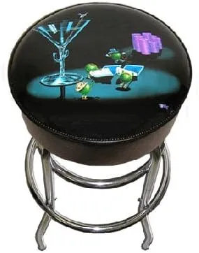 Michael Godard Pocket Rockets Bar Stool