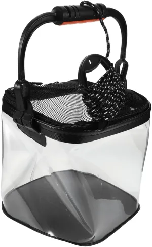 Milisten Foldable Fishing Bucket Lightweight Water Storage Barrel for Beach and Lake Fishing Leakproof Design Secure Handle for Easy Carrying for Outdoor Enthusiasts