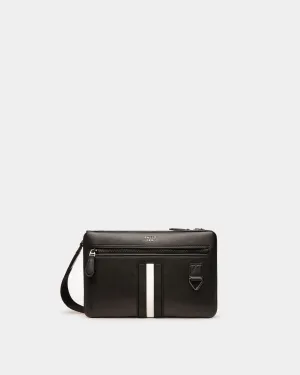 Milvar Recycled Leather Crossbody Bag In Black