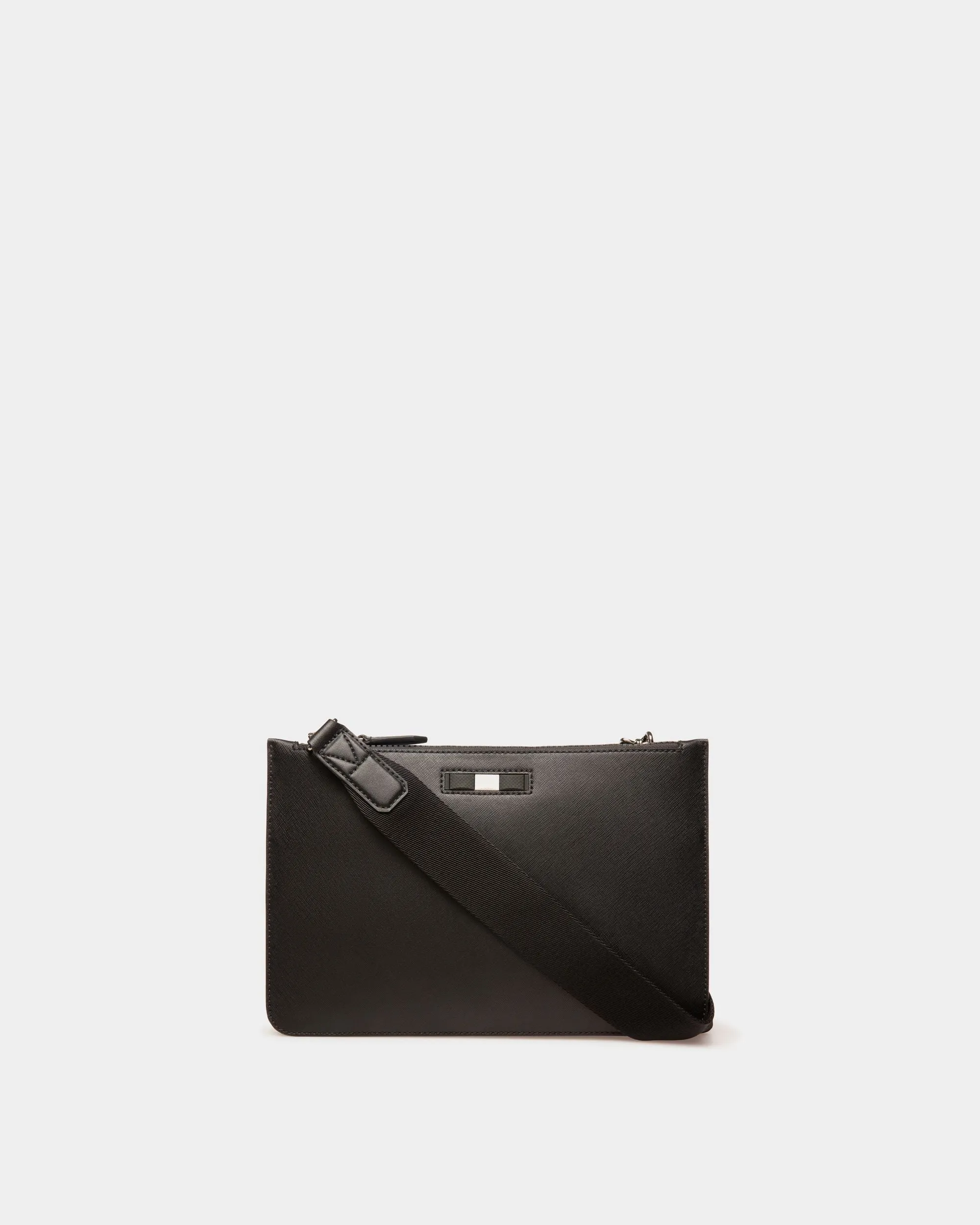Milvar Recycled Leather Crossbody Bag In Black