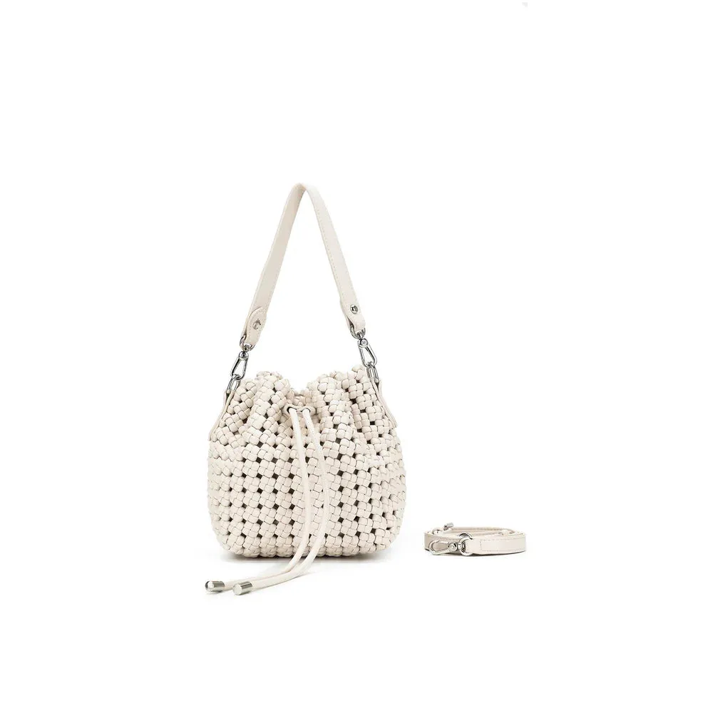 Mindy bucket Bag Denim Blue & Off White