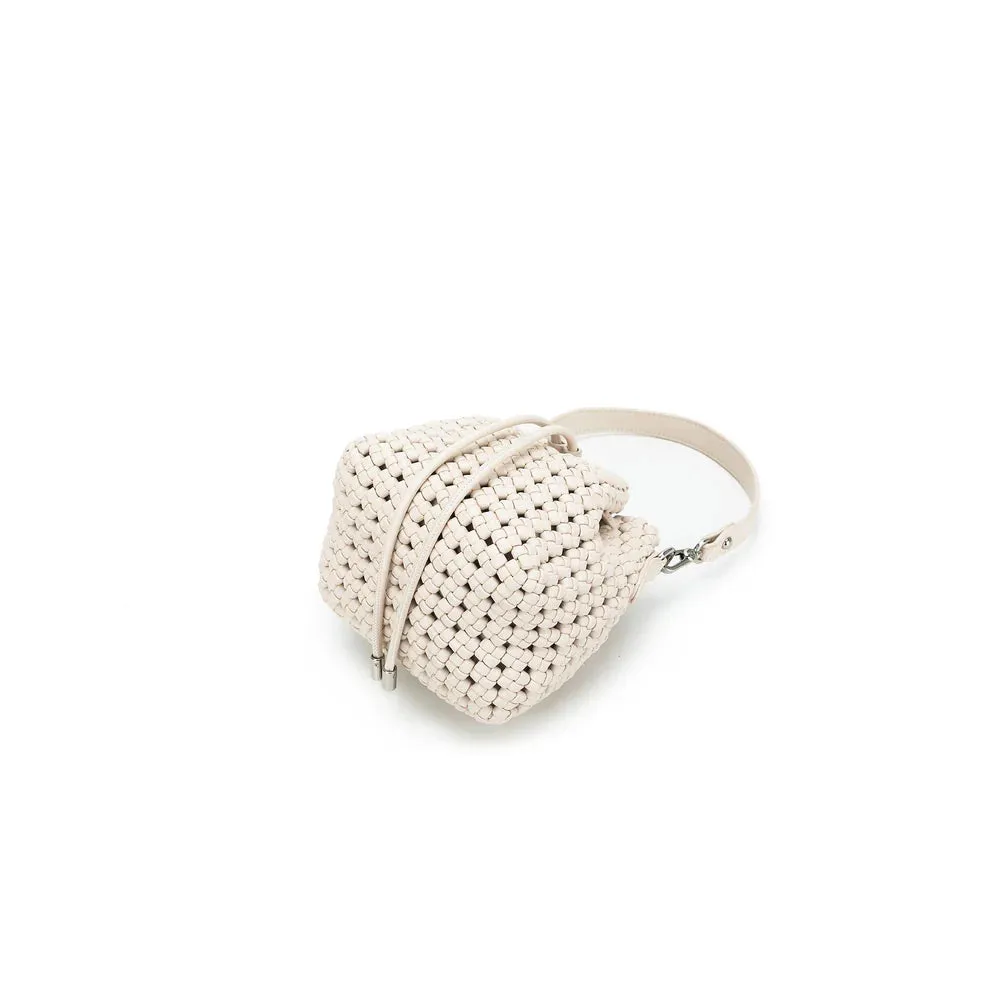 Mindy bucket Bag Denim Blue & Off White