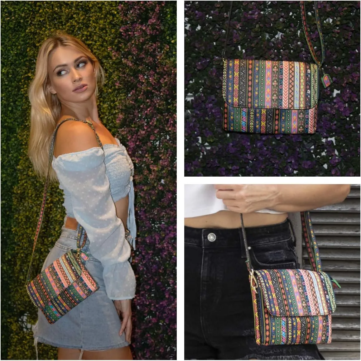 MINICAT Roomy Pockets Small Crossbody Bags Cell Phone Sling Bag Wallet Purses for Women