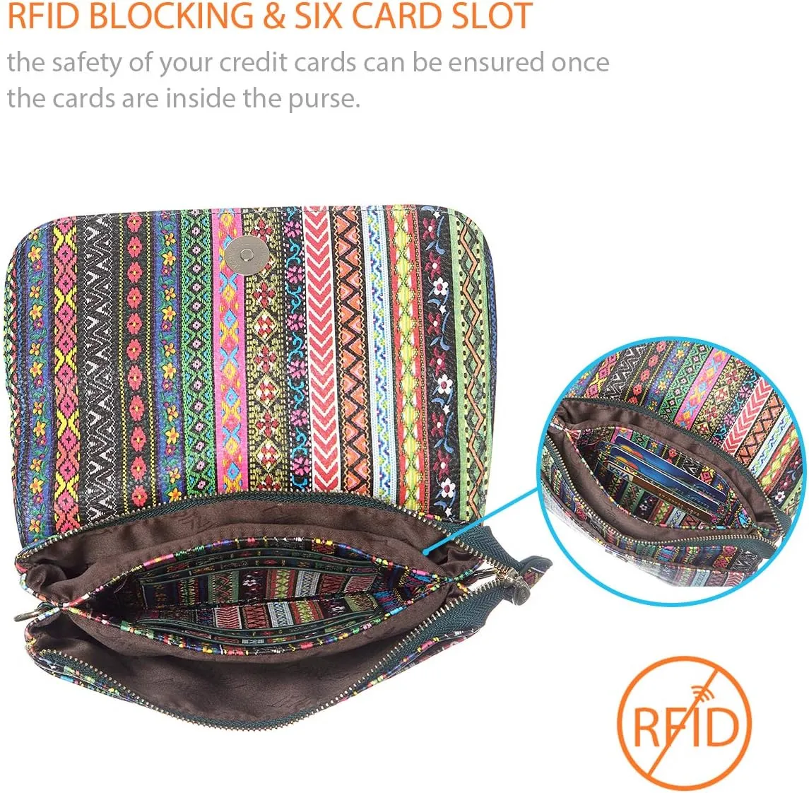 MINICAT Roomy Pockets Small Crossbody Bags Cell Phone Sling Bag Wallet Purses for Women