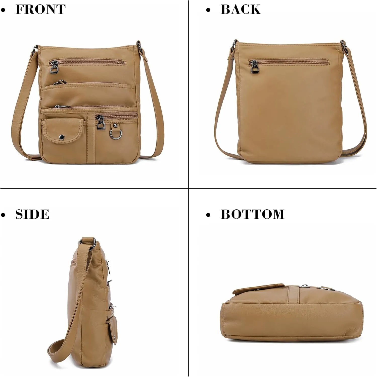 MINICAT Small Crossbody Purse Soft Synthetic Leather Crossbody Bags for Women