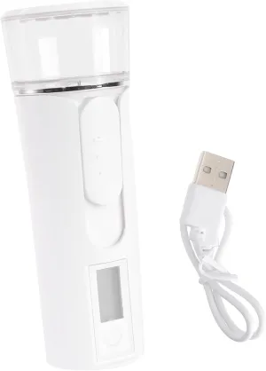 Mist Steam Sprayer 1pc Facial Sprayer Handheld Facial Sprayer White Mini Nano Sprayer