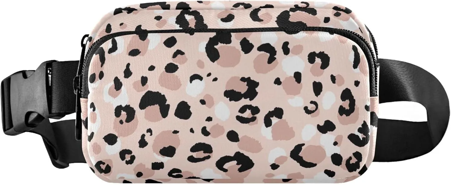 Modern Leopard Animals Cute Fanny Packs Women Hip Pouch Belt Bag Waterproof Funny Waist Pack for Women