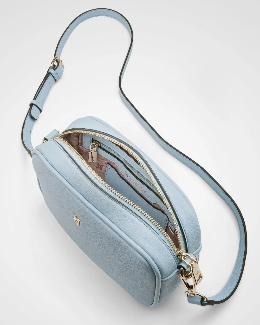 Monica Camera Crossbody Bag   Stripe Bag Strap