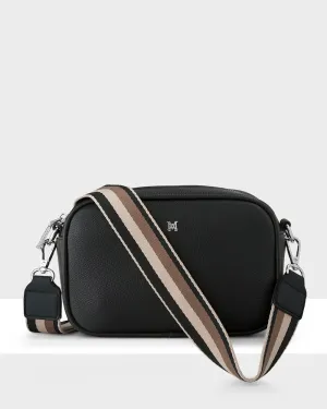 Monica Camera Crossbody Bag   Stripe Bag Strap