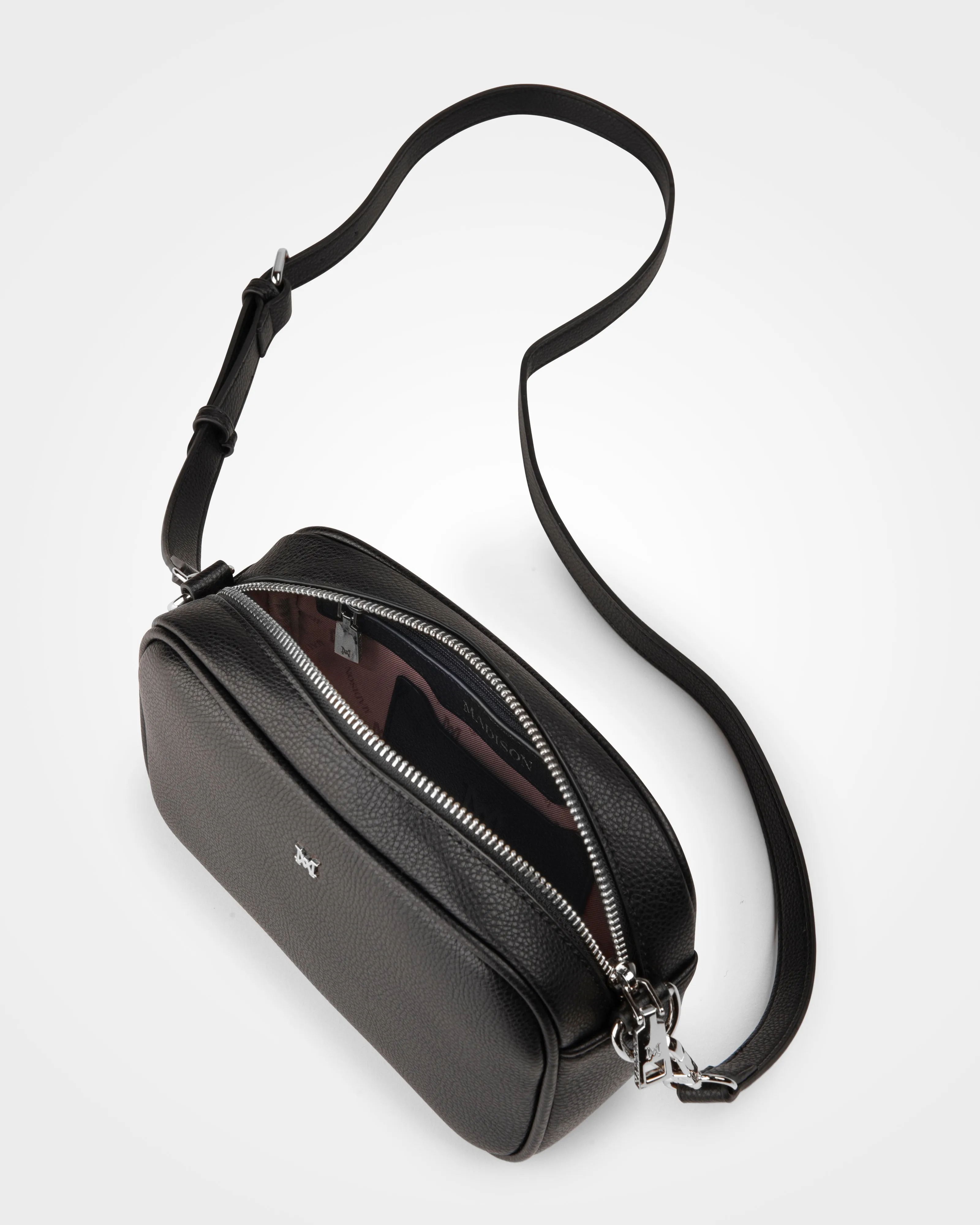 Monica Camera Crossbody Bag   Stripe Bag Strap