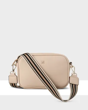 Monica Camera Crossbody Bag   Stripe Bag Strap