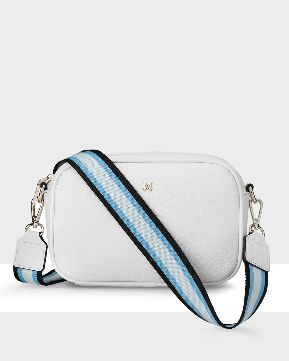 Monica Camera Crossbody Bag   Stripe Bag Strap