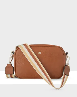 Monica Camera Crossbody Bag   Stripe Bag Strap