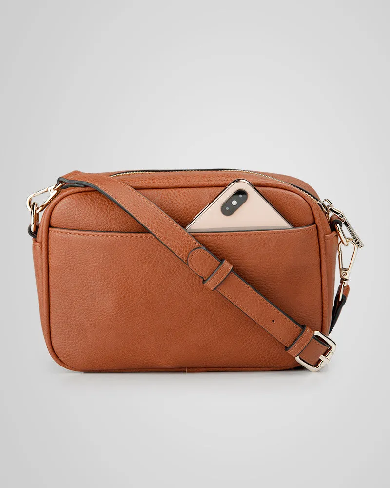 Monica Camera Crossbody Bag   Stripe Bag Strap