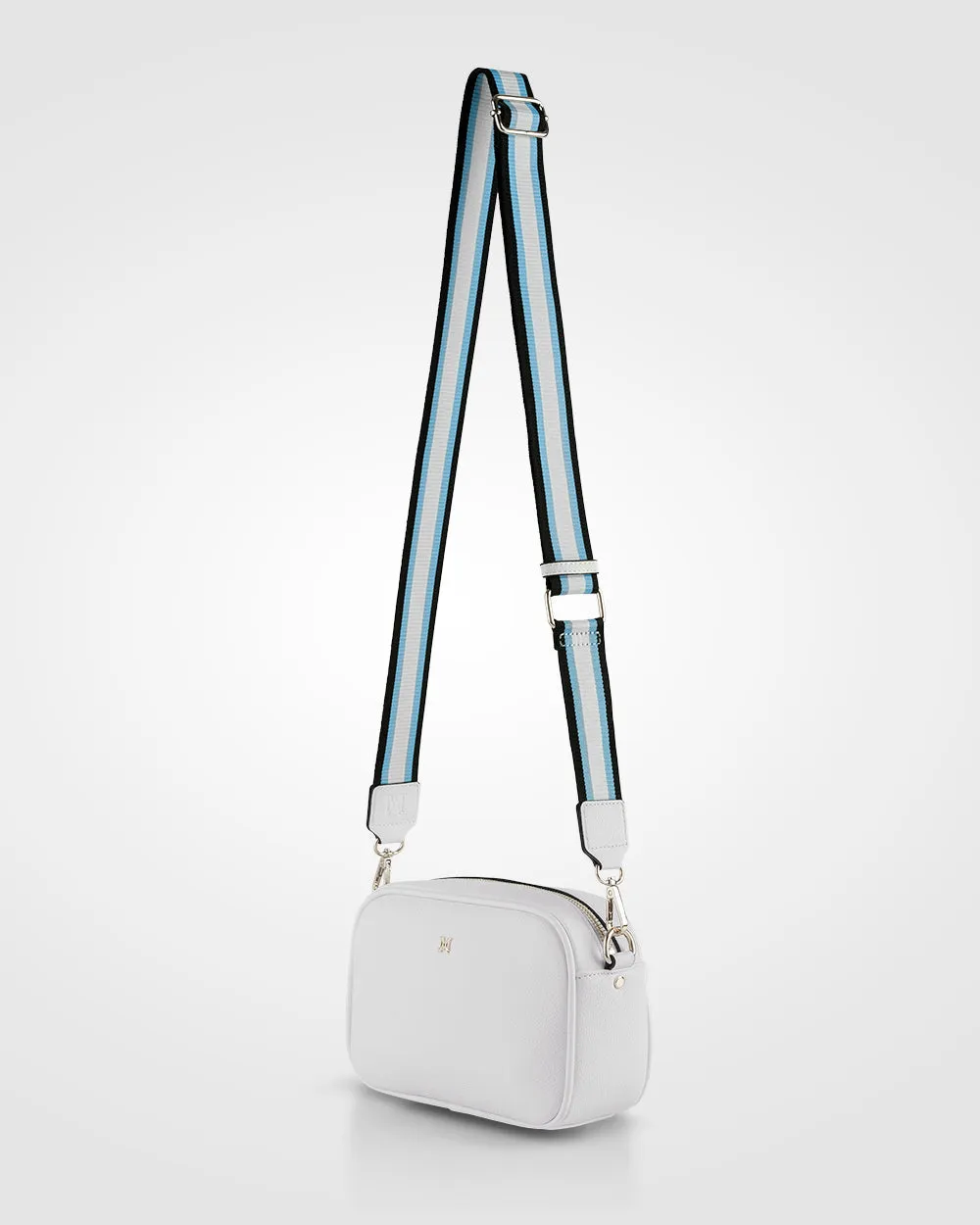 Monica Camera Crossbody Bag   Stripe Bag Strap