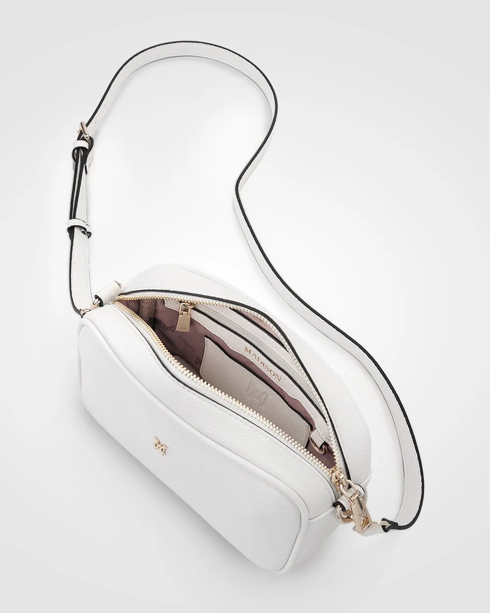 Monica Camera Crossbody Bag   Stripe Bag Strap