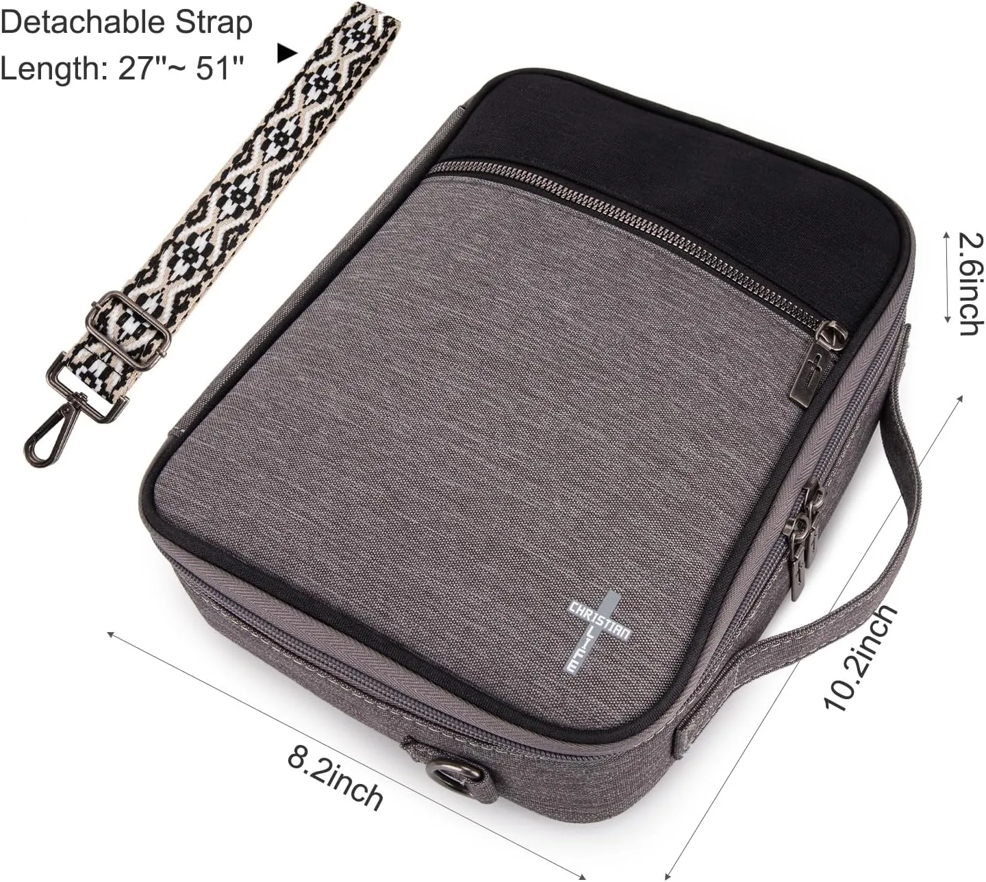 Montana West Bible Covers for Women Men with Leather Bookmark Carrying Book Case Church Bag Outdoor Protective