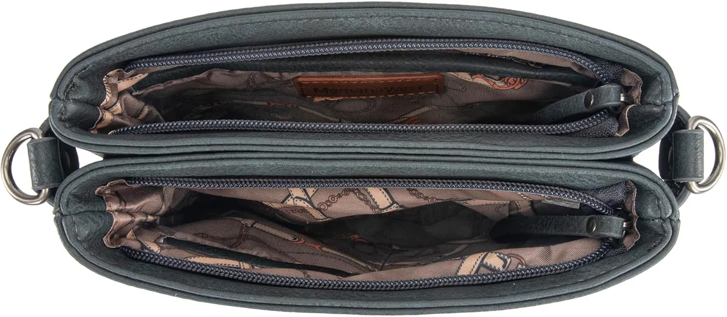 Montana West Crossbody Bags for Women Multi Pocket Cross Body Bag Purses with Guitar Strap