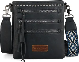 Montana West Crossbody Bags for Women Multi Pocket Cross Body Bag Purses with Guitar Strap