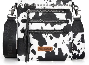Montana West Crossbody Bags for Women Multi Pocket Cross Body Bag Purses with Guitar Strap