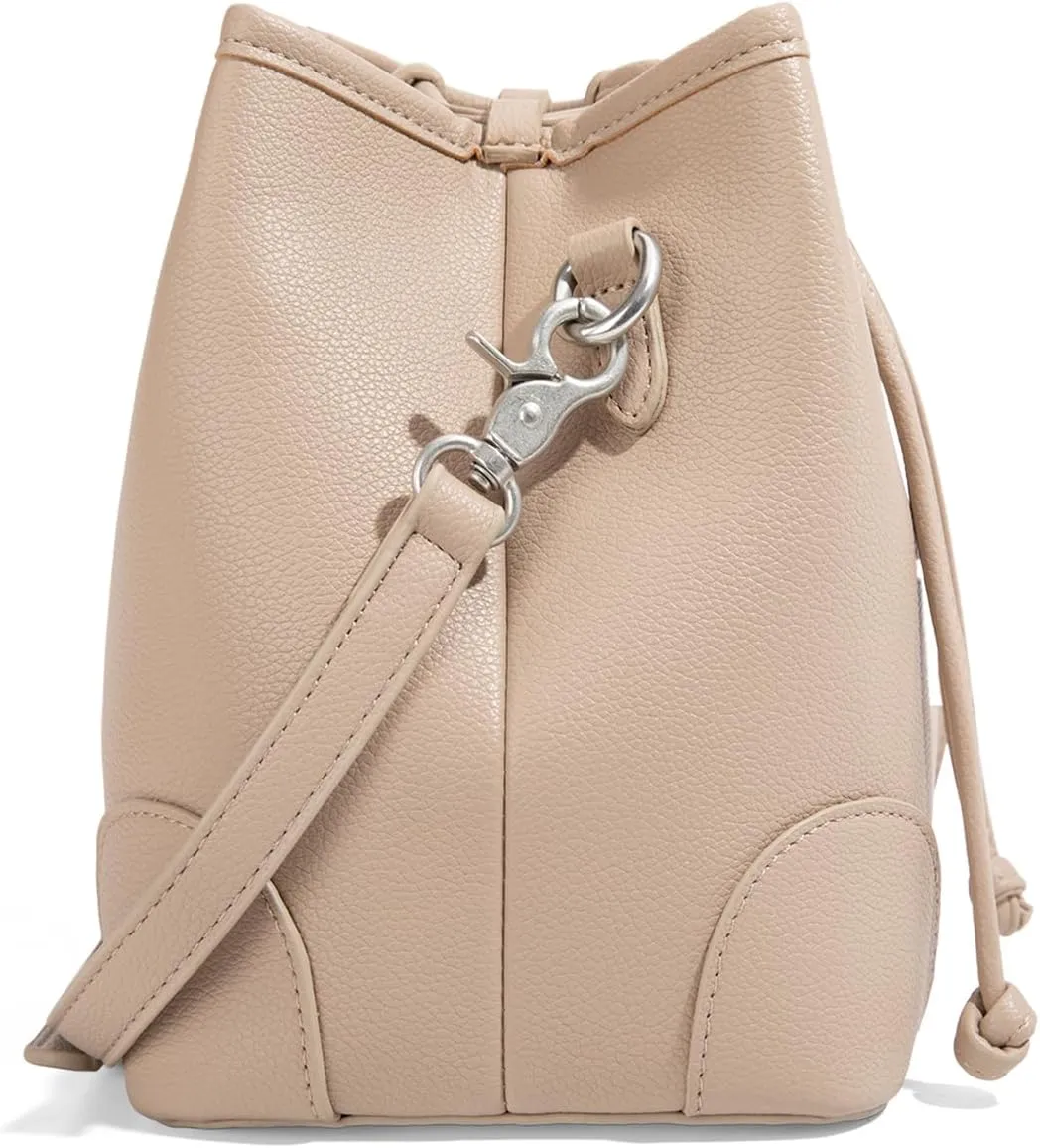 Montana West Lee Small Crossbody Bags for Women Drawstring Bucket Purse with Adjustable Strap