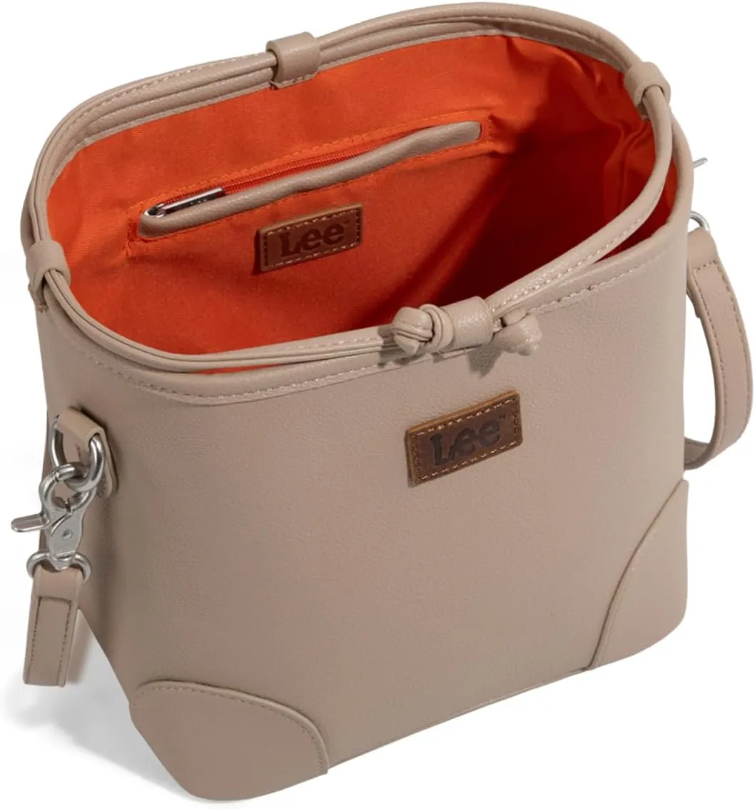 Montana West Lee Small Crossbody Bags for Women Drawstring Bucket Purse with Adjustable Strap