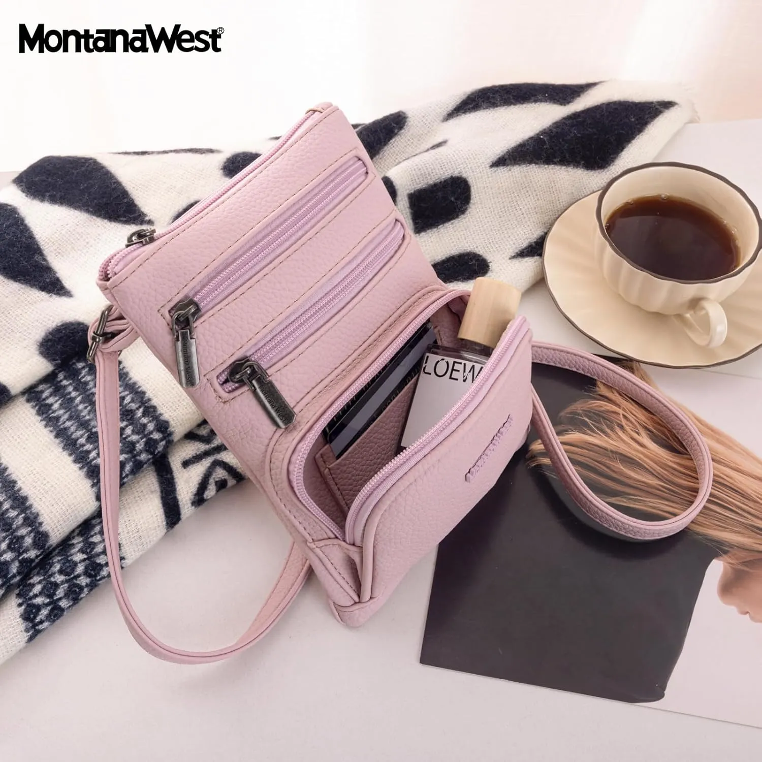 Montana West Small Crossbody Bag for Women Multi-Pocket Crossbody Purse
