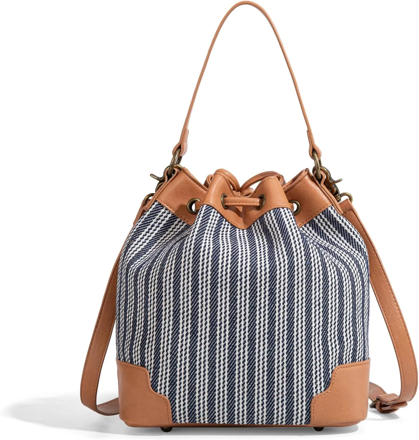 Montana West X Lee Bucket Bag for Women Drawstring Hobo Crossbody Bag with Detachable Straps
