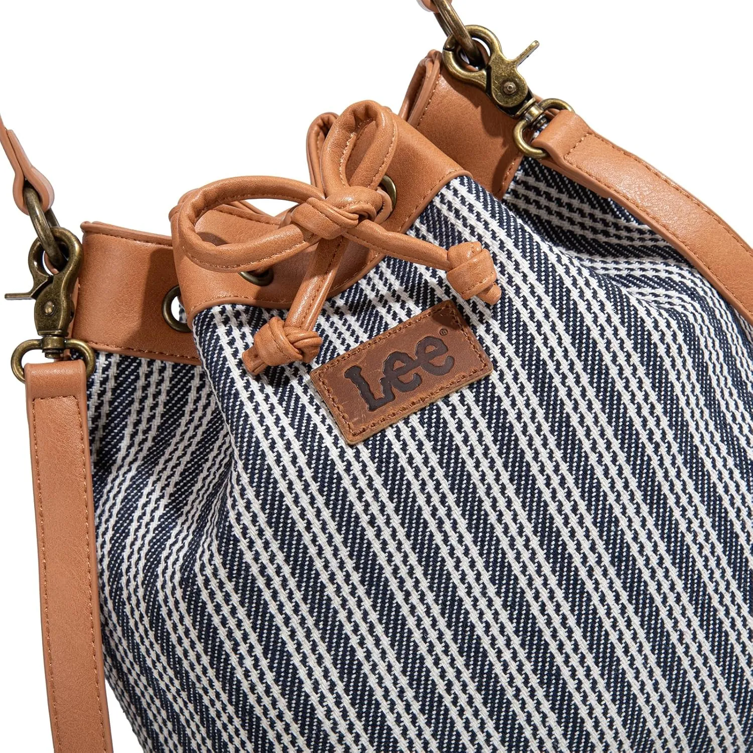 Montana West X Lee Bucket Bag for Women Drawstring Hobo Crossbody Bag with Detachable Straps