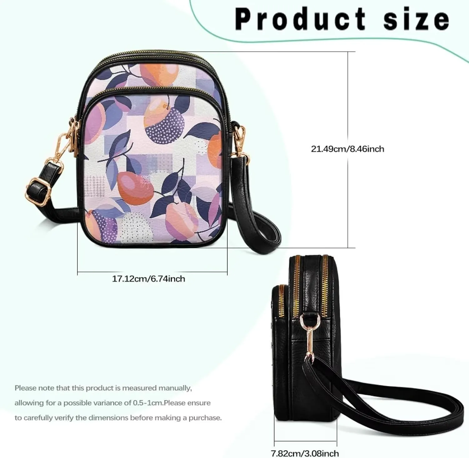Multi Pocket PU Leather Casual Crossbody Bag for Women